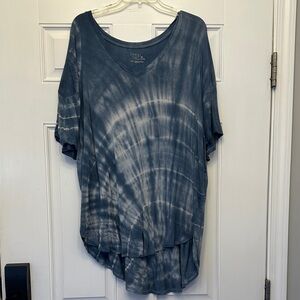 3 shirts Time and Tru Navy Tie-Dye Short Sleeve Tee